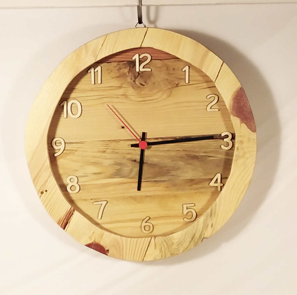 Orologio da parete in legno con vetro - Mod. HELSINKI - DiLegnoInLegno