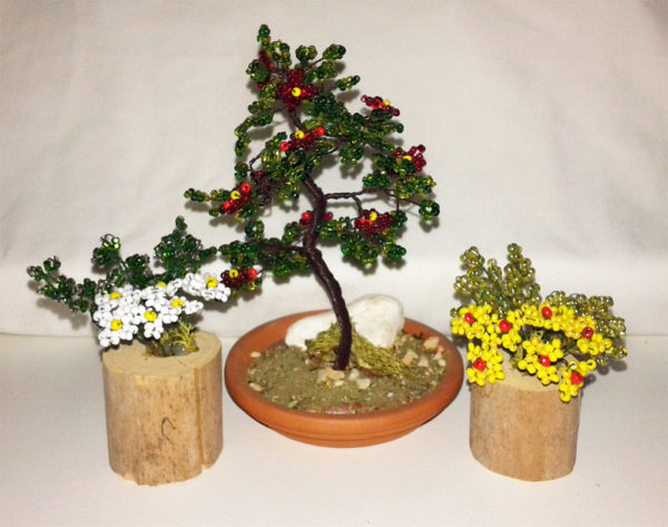composizione mista bonsai di perline (E)